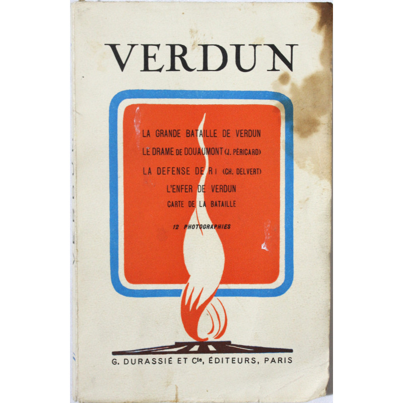Livre VERDUN La grande bataille de Verdun