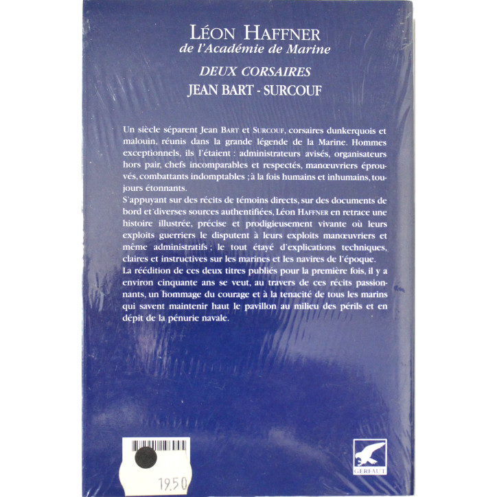 Livre Deux corsaires : Jean Bart - Surcouf de Léon Haffner