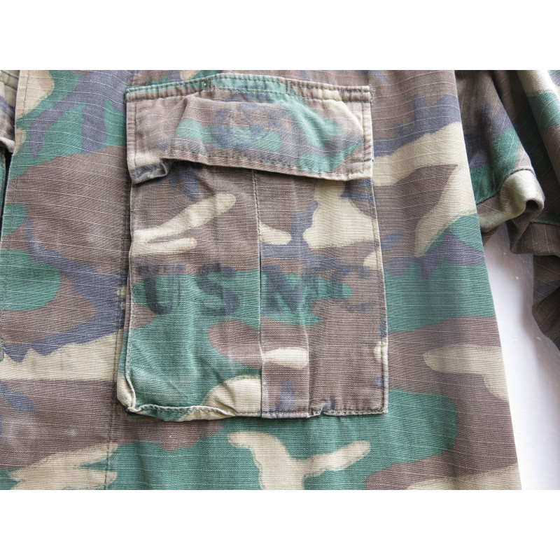 Veste originale USMC tropical camouflé originale Rip stop 1969  US Vietnam Ref  850