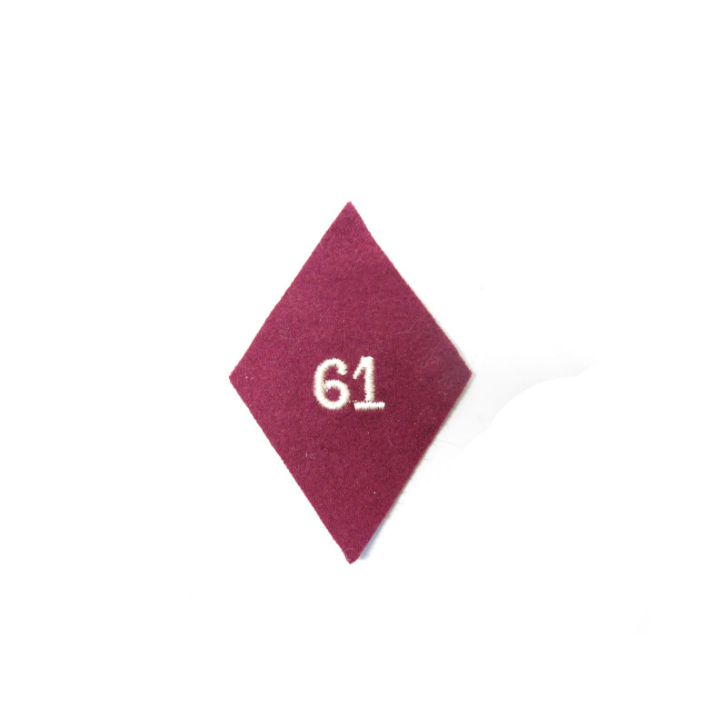 losange infanterie 61  rouge 