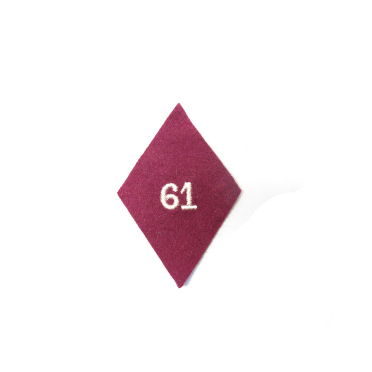 losange infanterie 61  rouge 