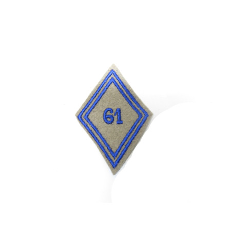 losange infanterie 61  liseret bleu