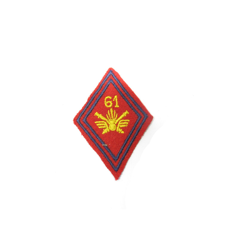 Losange de bras du 61ème Regiment artillerie  