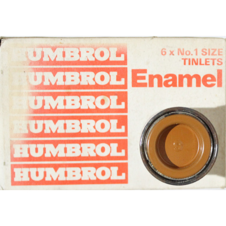 Pot de peinture Humbrol - Enamel No 9 Tan - 1/2 Oz