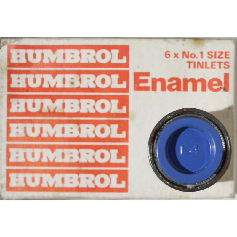 Pot de peinture Humbrol - Enamel No 14 French Blue - 1/2 Oz