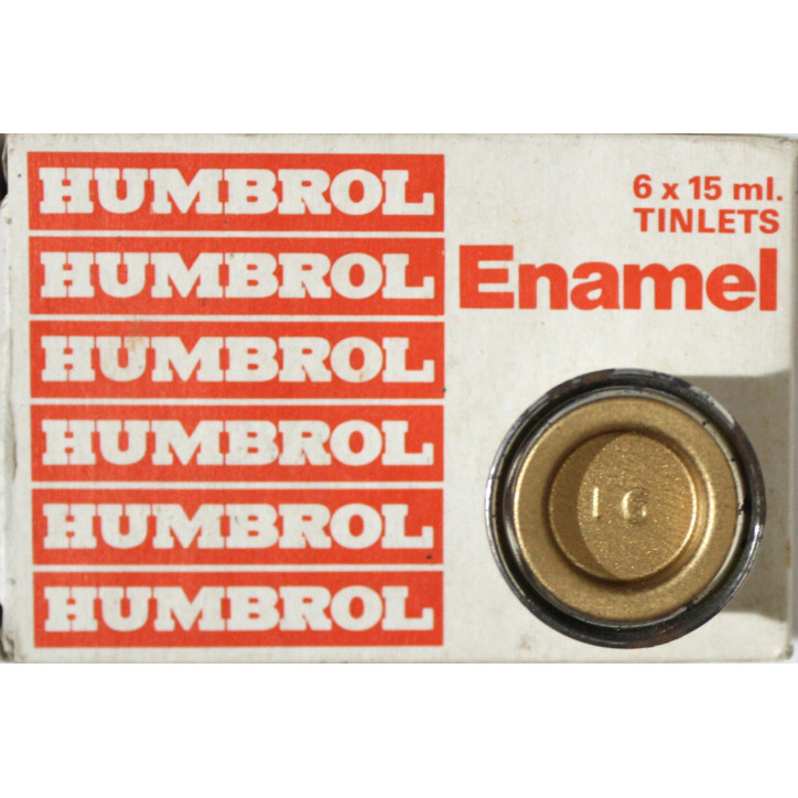 Pot de peinture Humbrol - Enamel No 16 Sovereign Gold - 1/2 Oz