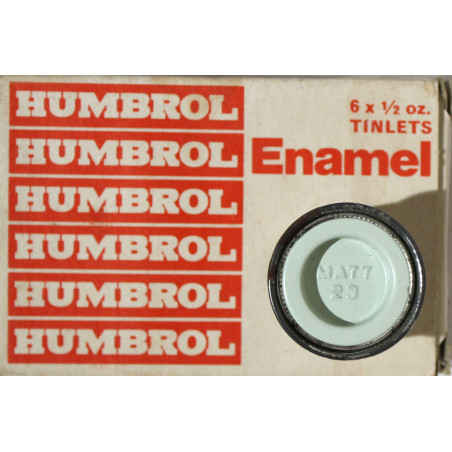 Pot de peinture Humbrol - Enamel No 23 Matt Duck Egg Blue - 1/2 Oz