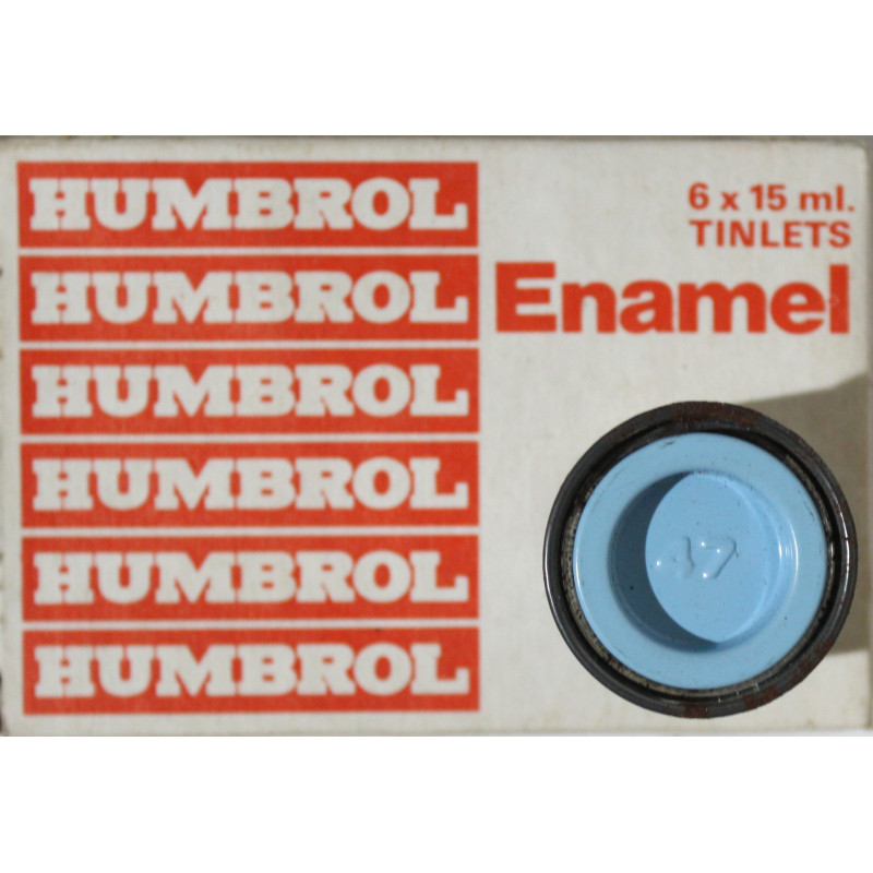Pot de peinture Humbrol - Enamel No 47 Sea Blue - 1/2 Oz