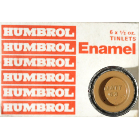Pot de peinture Humbrol - Enamel No 63 Sand - 1/2 Oz