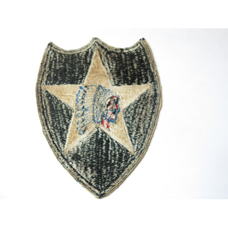 Patch original 2nd Division infantry Indian Head US army 39/45  ref 789 
