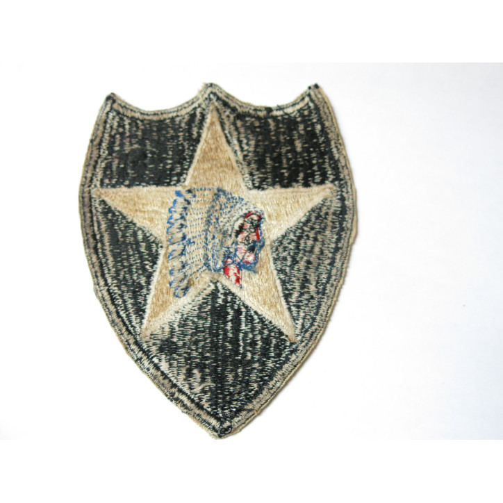 Patch original 2nd Division infantry Indian Head US army 39/45  ref 789 