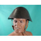 Casque réglementaire acier avec couvre casque Est Allemand DDR