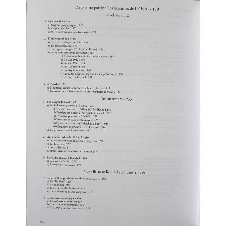 Livre L'école des élèves aspirants de Cherchell Médiouna 1942-1945, de la revanche à la libération 