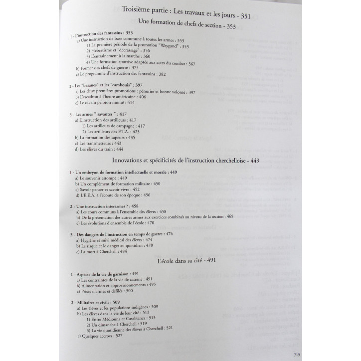 Livre L'école des élèves aspirants de Cherchell Médiouna 1942-1945, de la revanche à la libération 