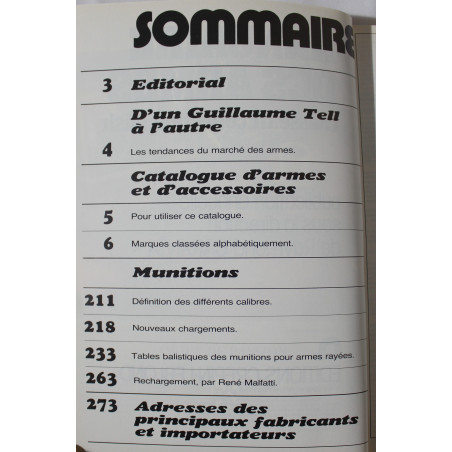 Album Guillaume Tell 9 - Annuaire des armes