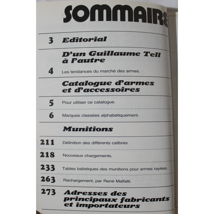 Album Guillaume Tell 9 - Annuaire des armes