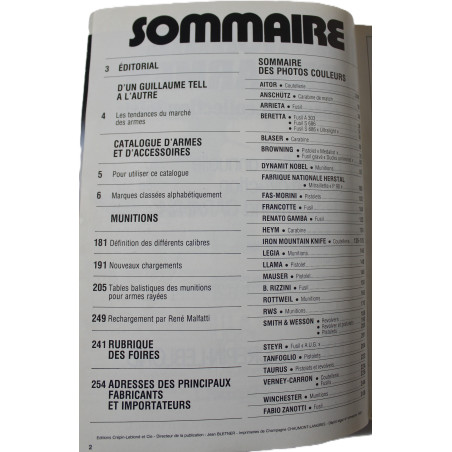 Livre Annuaire des armes Guillaume Tell 11 R. Caranta et9