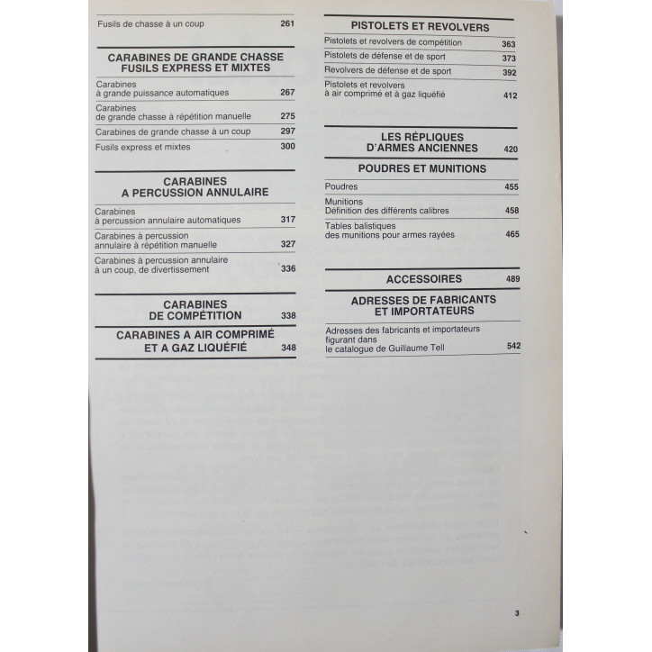 L'annuaire des armes Guillaume Tell No 6 - R. Caranta