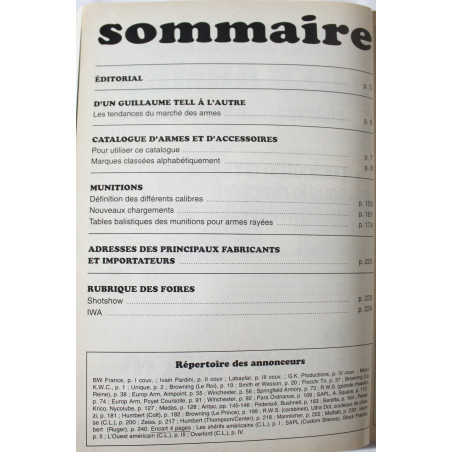 L'annuaire des armes Guillaume Tell No 14 - R. Caranta