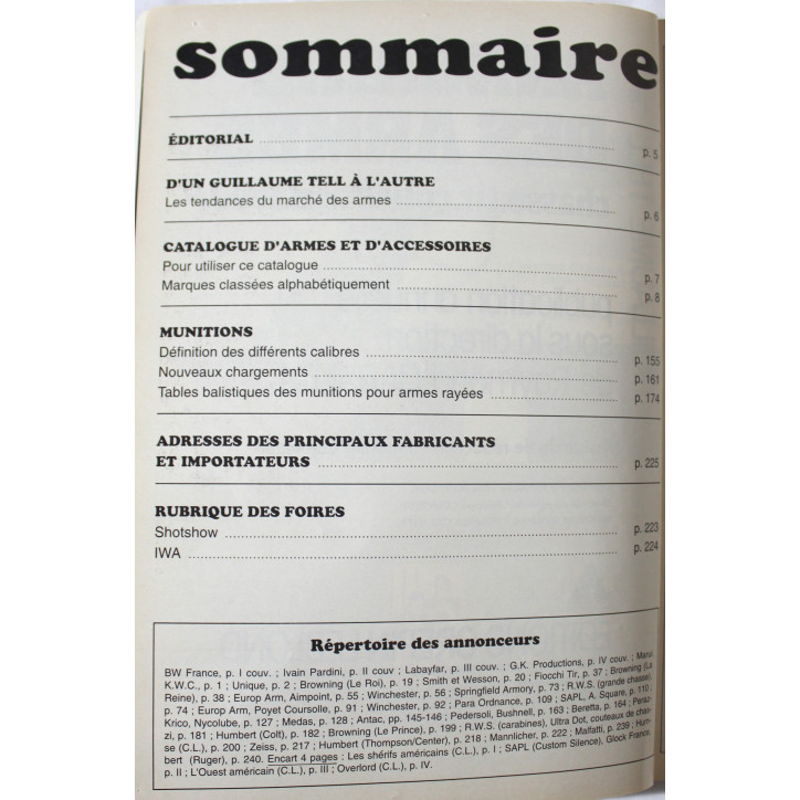 L'annuaire des armes Guillaume Tell No 14 - R. Caranta