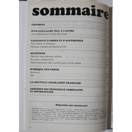 L'annuaire des armes Guillaume Tell No 15 - R. Caranta