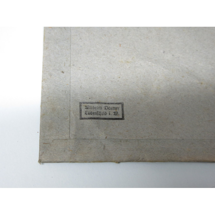 Pochette originale  papier pour croix de Fer 2° classe ref 600