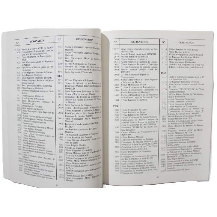 Livre Symboles et traditions - Armée de Terre, Gendarmerie, services communs de 1945 à 1990