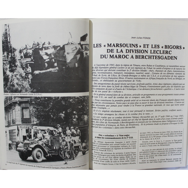 Revue Les troupes de Marine - Numéro spécial de la revue historique des armées