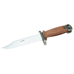 Baïonnette pour AK 47 originale avec cuir de ceinturon et caoutchouc de fourreau