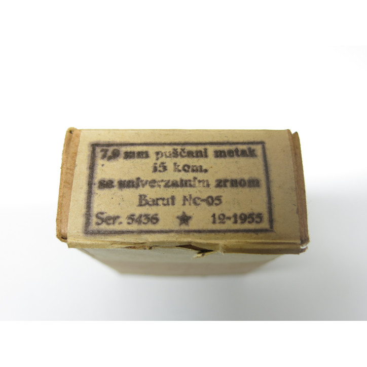 Boite pleine cartouches 8 x 57  Mauser Galicie ref 85 catégorie C