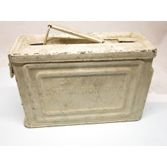 Boite a munitions camo Ardennes US 39/45 calibre 30-06 ref  BO 15