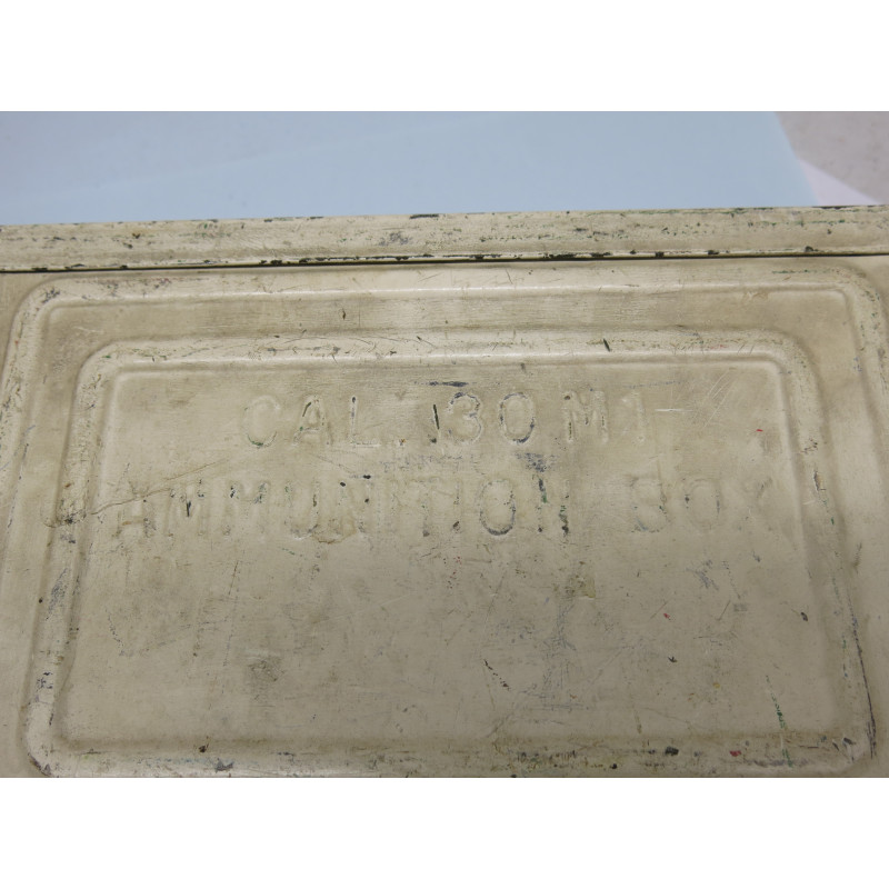 Boite a munitions camo Ardennes US 39/45 calibre 30-06 ref  BO 15