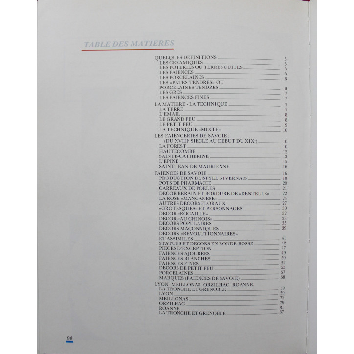 Livre Les Faïences de Savoie - Lyonnais, Dauphiné Livre Les Faïences de Savoie - Lyonnais, Dauphiné