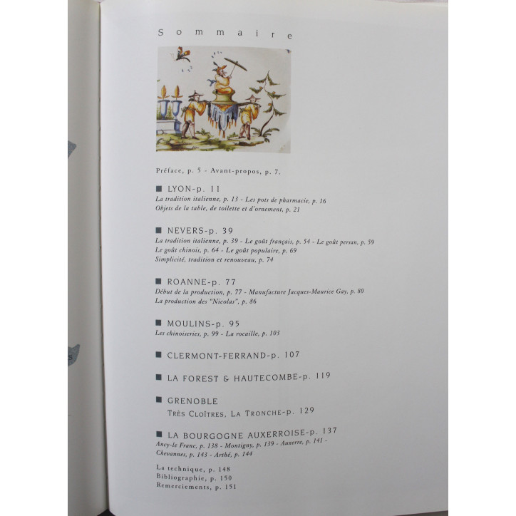 Livre Histoire de la faïence française - Lyon et Nevers, sources et rayonnement