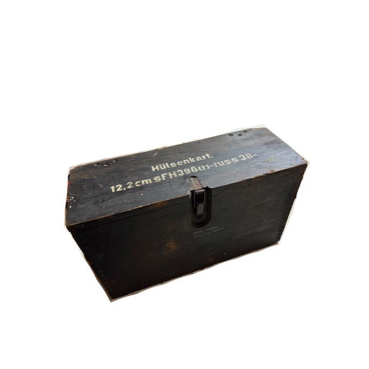 Caisse bois pour douilles 12.2 cm canon Allemand ref 479