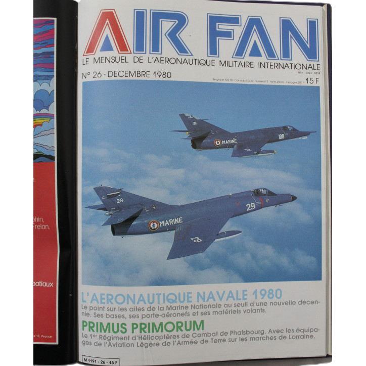 Recueil de revues Avions De Combat Air Fan - du No 15 au 26