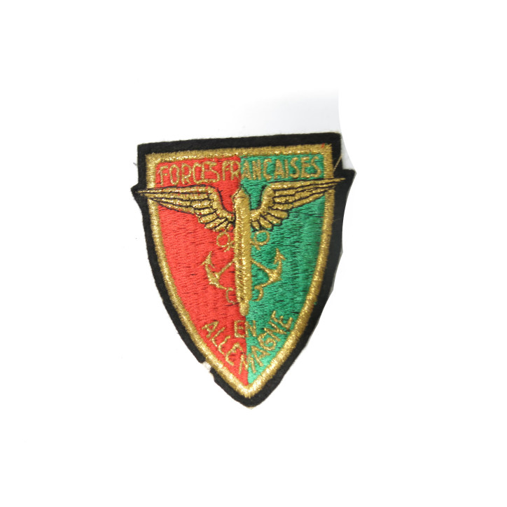 Insigne tissu brodé or forces Francaise en Allemagne ref 66
