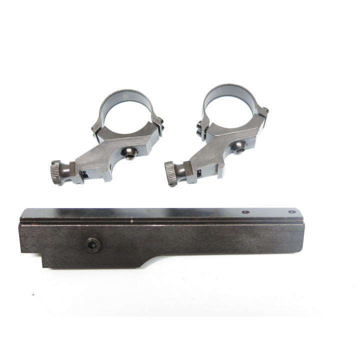 K31 scope mount with 30 mm scope rings