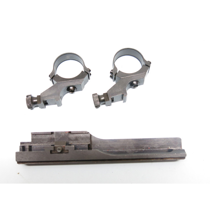 K31 scope mount with 30 mm scope rings