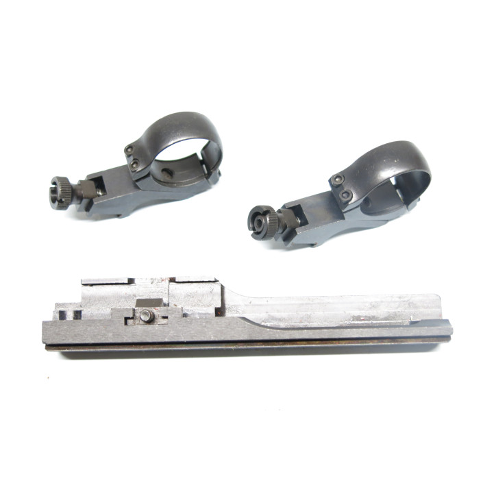 K31 scope mount with 30 mm scope rings