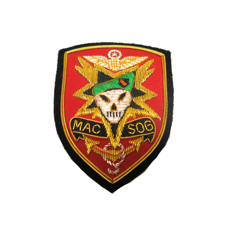 Insigne US Mac Sog brodé or cannetille ref 178