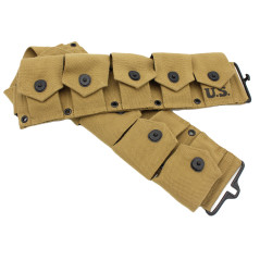 Ceinturon cartouchière US Garand khaki