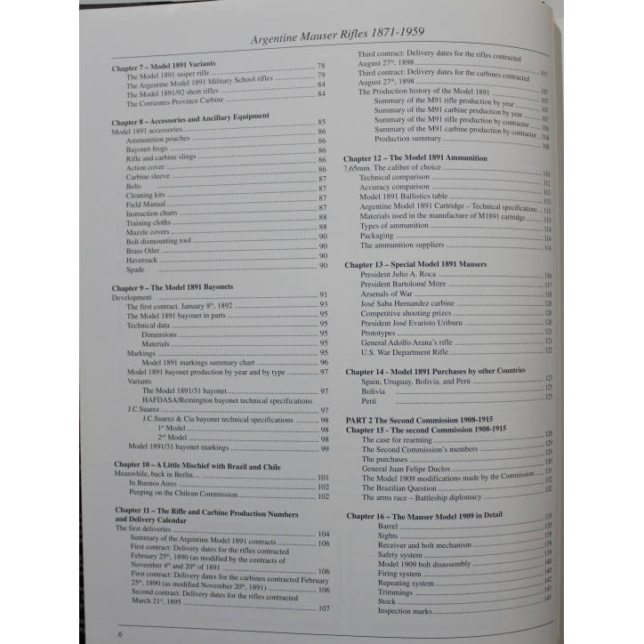 Livre Argentine Mauser Rifles: 1871-1959 by Colin Webster