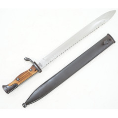 Baïonnette Mauser G98 à dent de scie avec fourreau métal