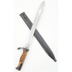 Baïonnette Mauser G98 à dent de scie avec fourreau métal