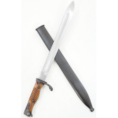 Baïonnette Mauser G98 à dent de scie avec fourreau métal