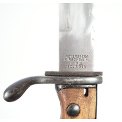 Baïonnette Mauser G98 à dent de scie avec fourreau cuir