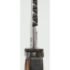 Baïonnette Mauser G98 à dent de scie avec fourreau cuir