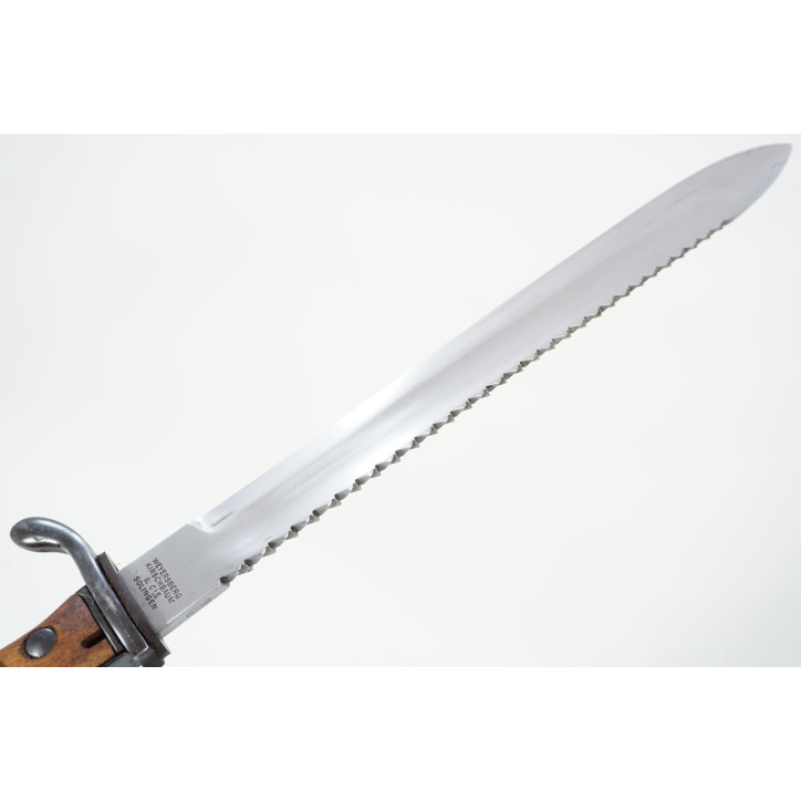 Baïonnette Mauser G98 à dent de scie avec fourreau cuir