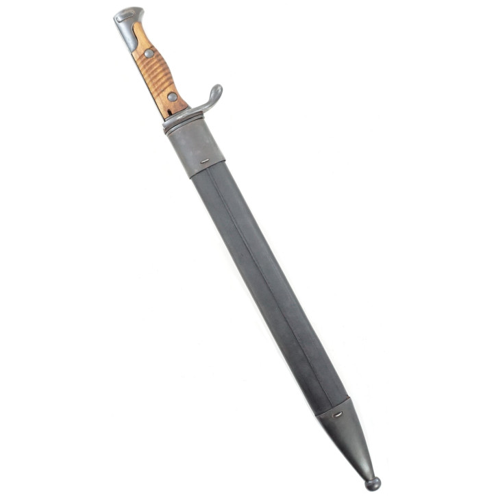 Baïonnette Mauser G98 à dent de scie avec fourreau cuir